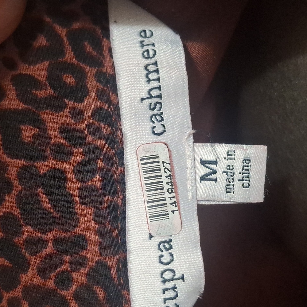 Cupcakes And Cashmere Sheryl Leopard Print Long Sleeve Minidress Sz M - Picture 9 of 15